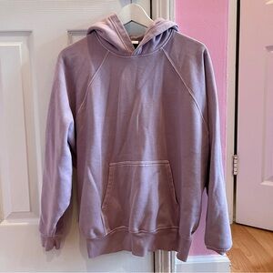 Aritzia Cozy Sweatfleece Mega Fit Raglan Lavender Hoodie